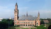 Peace Palace in The Hague, Netherlands