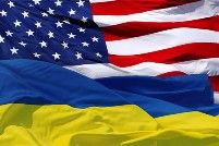US Ukraine flag